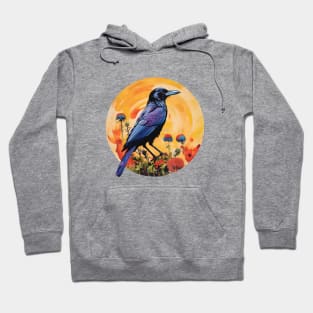 Crow Raven Corvid Bird Design Hoodie